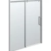 Scanbad Schiebetür Deluxe 200 x 80 x 0,8 cm Chrom/Klar