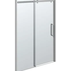 Scanbad Schiebetür-Set Deluxe 140 cm Chrom/Klar