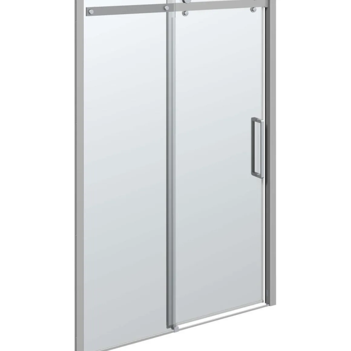 Scanbad Schiebetür-Set Deluxe 140 cm Chrom/Klar