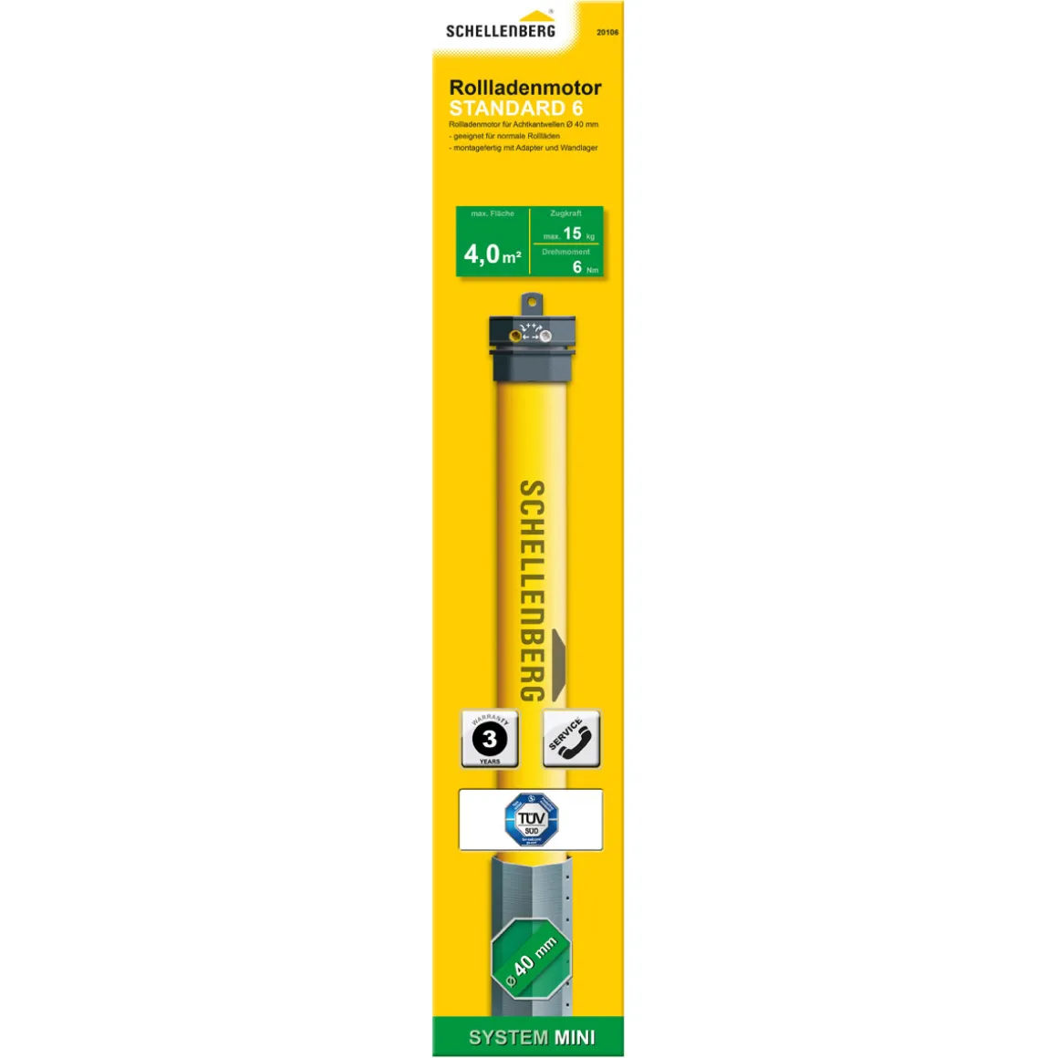 Schellenberg Rollladenmotor Mini Standard 6Nm