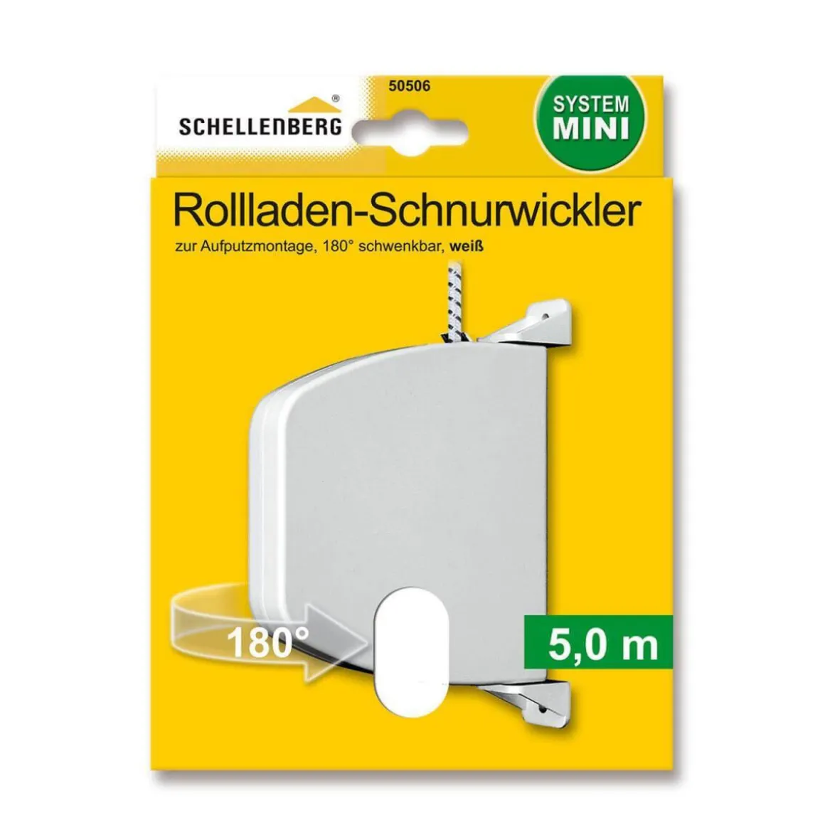 Schellenberg Schnurwickler weiß inkl 5m Schnur