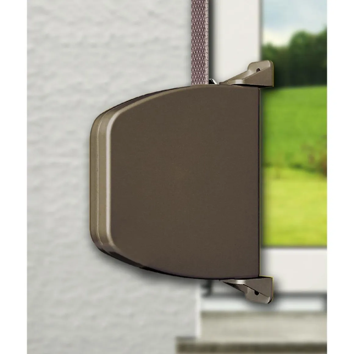 Schellenberg Aufschraubwickler Mini schwenkbar braun