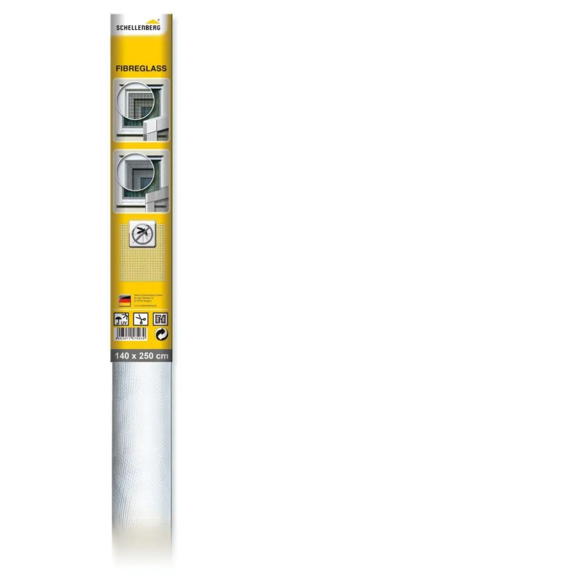 Schellenberg Fliegengitter 140 x 250 cm Rolle Fiberglas anthrazit