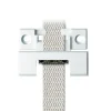 Schellenberg Gurtführung Duo eckig mit Bürste für 14-23 mm Gurtband weiß