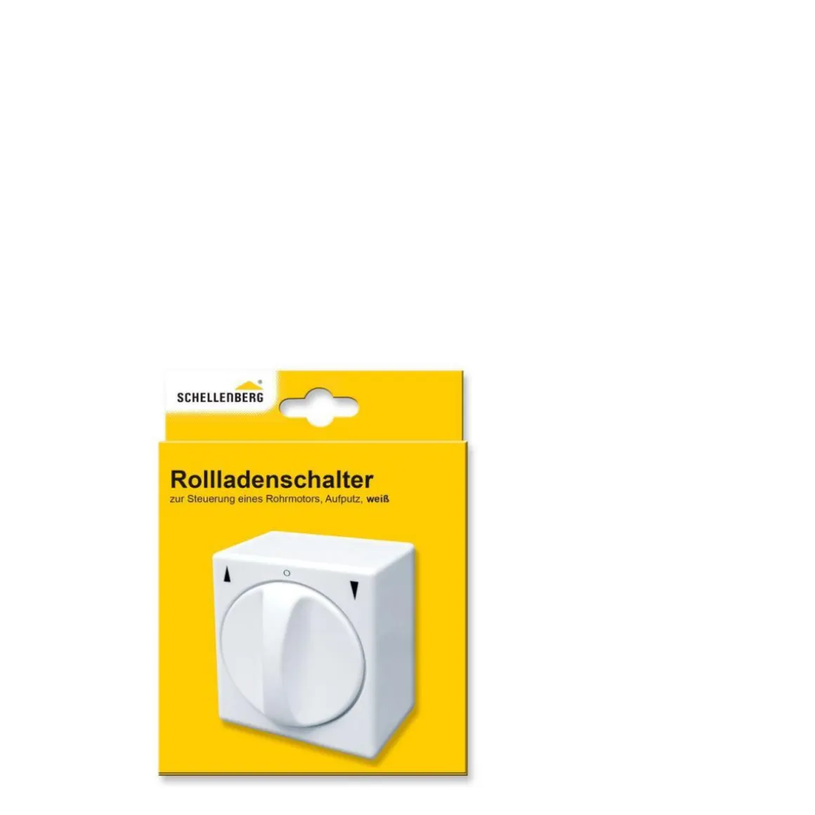 Schellenberg Tast-Rast-Drehschalter Aufputz weiß