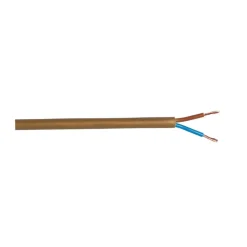 Schlauchleitung H03VV-F 2 x 0,75 gold 5 m