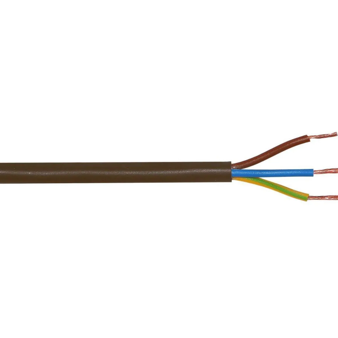 Schlauchleitung H05VV-F 3G 1 braun Meterware