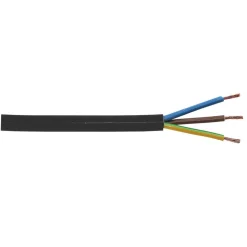 Schlauchleitung H05VV-F 3G 1,5 schwarz 5 m