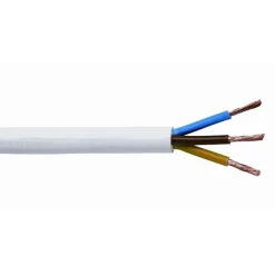 Schlauchleitung H05VV-F 3G 1,5 weiß 5 m