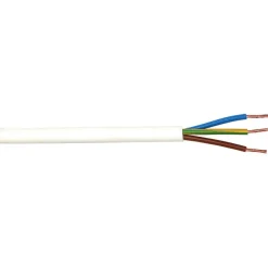 Schlauchleitung H03VV-F 3G0,75 weiß 5 m