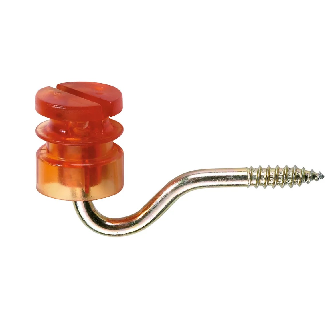 Schlitzisolator Durchmesser 6 mm orange