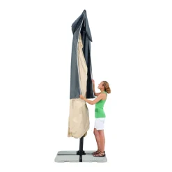 Schneider Schirme Ampelschirm Rhodos ca 300 x 300 cm Natur