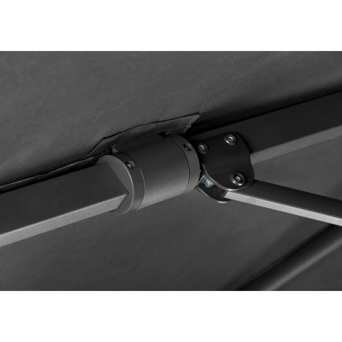 Schneider Schirme Ampelschirm Rhodos Twist 300 x 300 cm Anthrazit