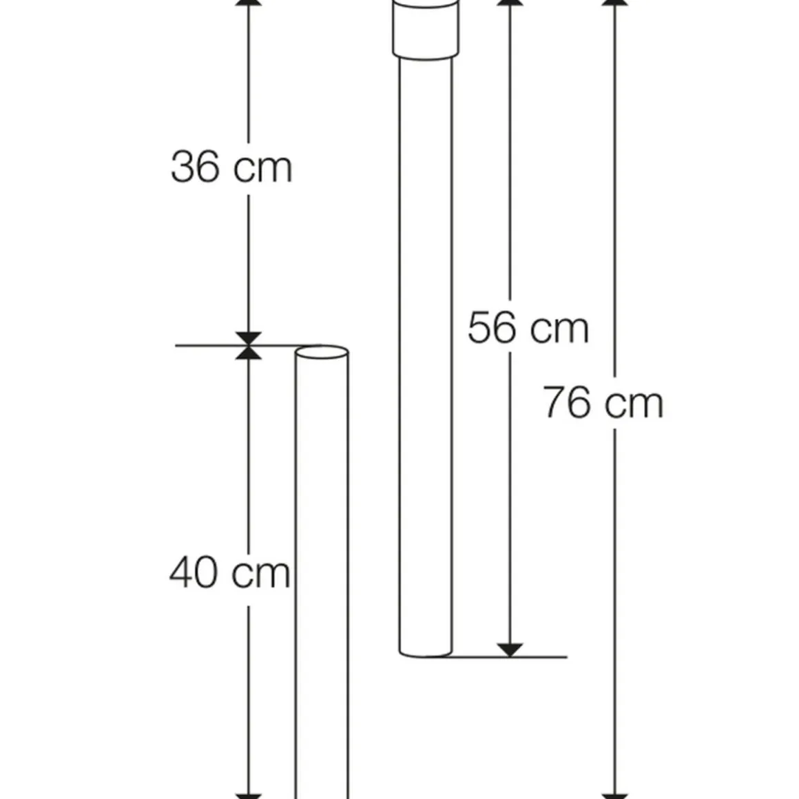 Schneider Schirme Bodenhülse 50 mm extra lang