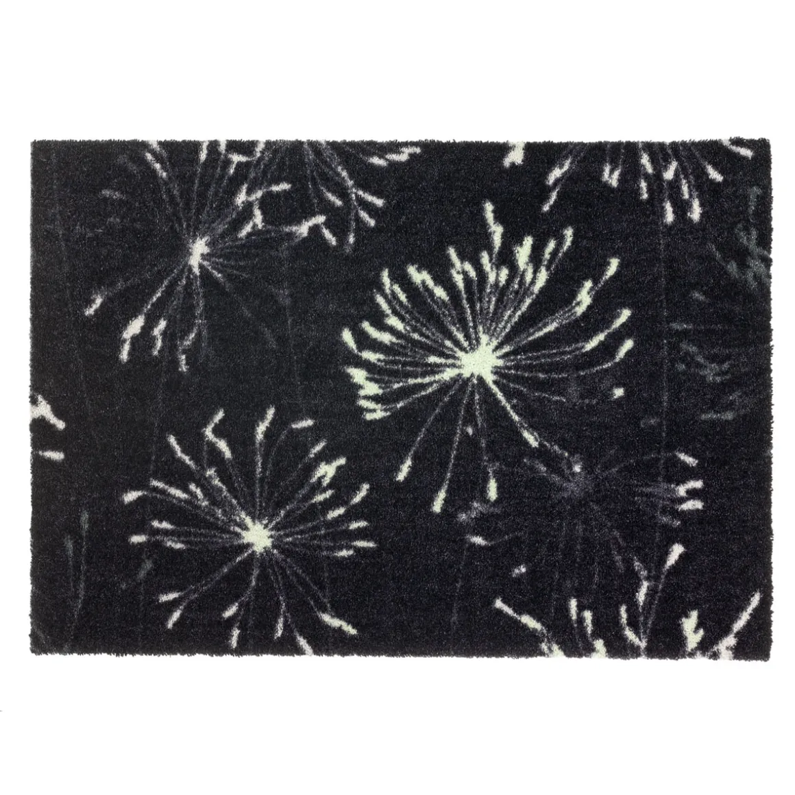 Schöner Wohnen Schmutzfangmatte „Manhattan“, Pusteblume/anthrazit-grau, 67x100 cm