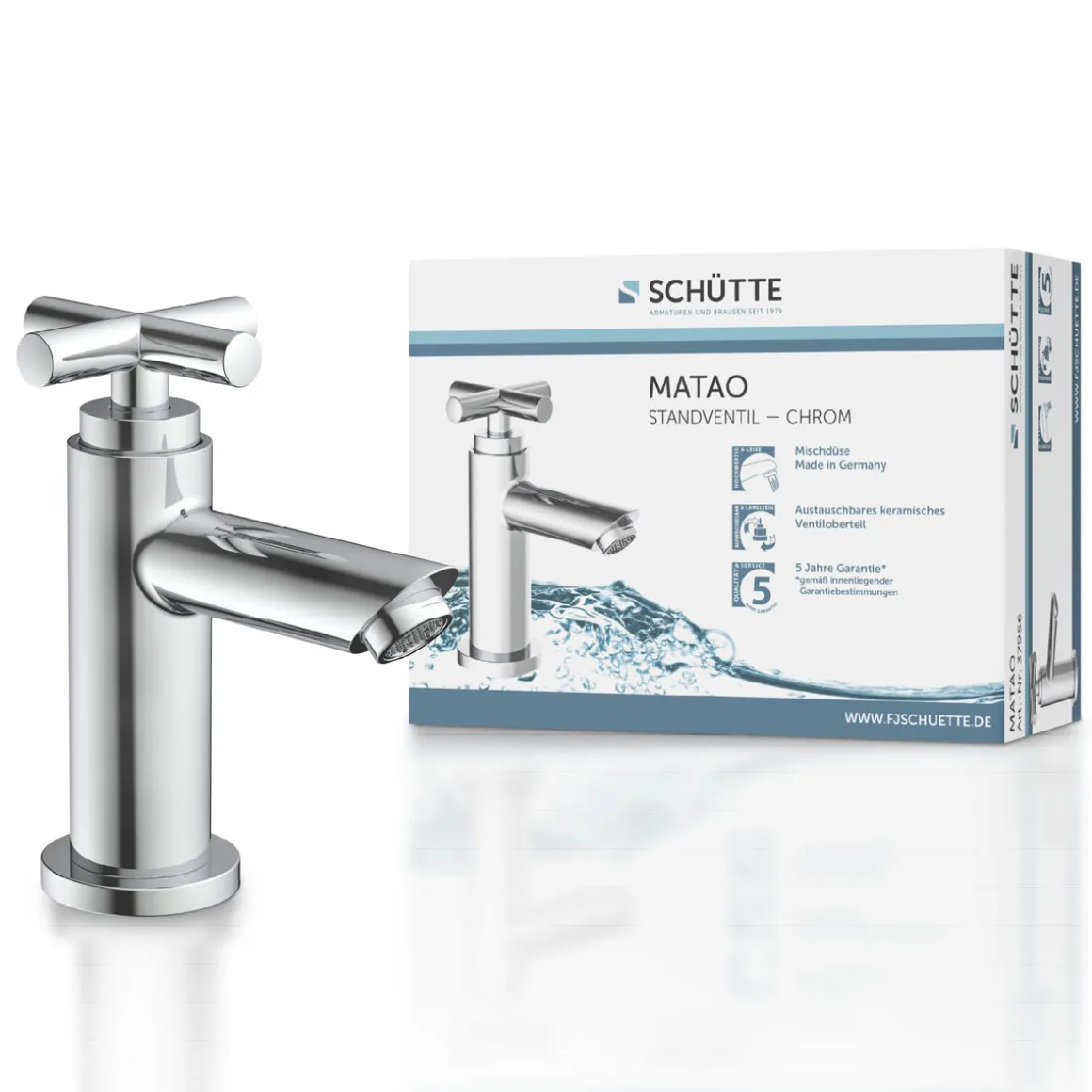 Schütte Kaltwasserventil „Matao“ chrom 1/2"
