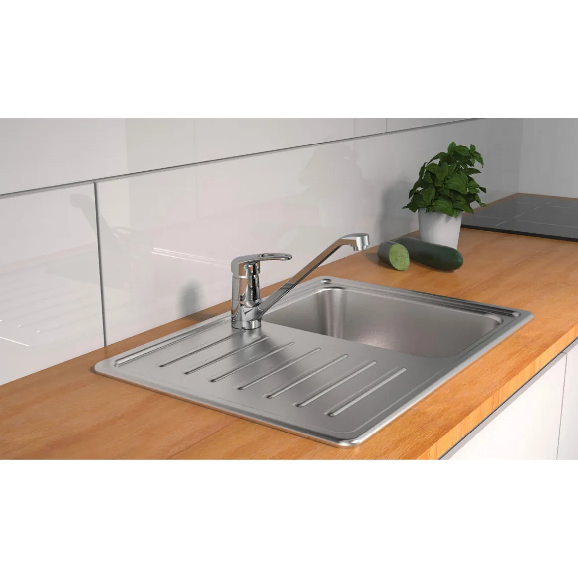 Schütte Spültischarmatur „Grande“ chrom 360° schwenkbar