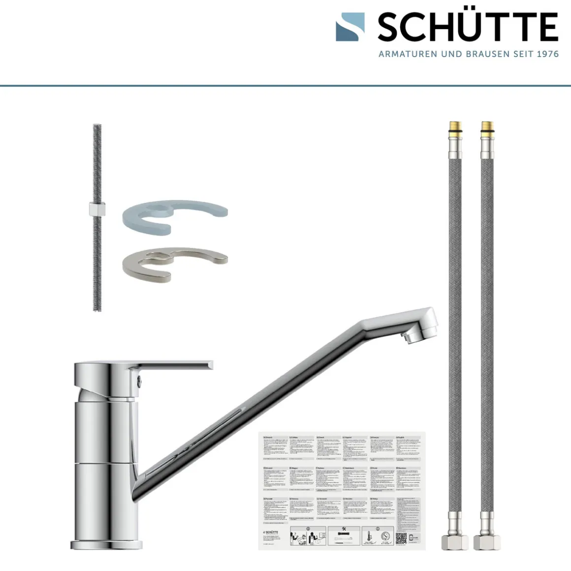 Schütte Spültischarmatur „Main“ chrom 360° schwenkbar