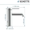 Schütte Waschtischarmatur „Los Angeles“ chrom Eco-Click-Funktion