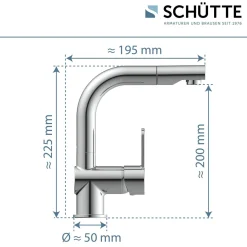 Schütte Waschtischarmatur „London“ chrom