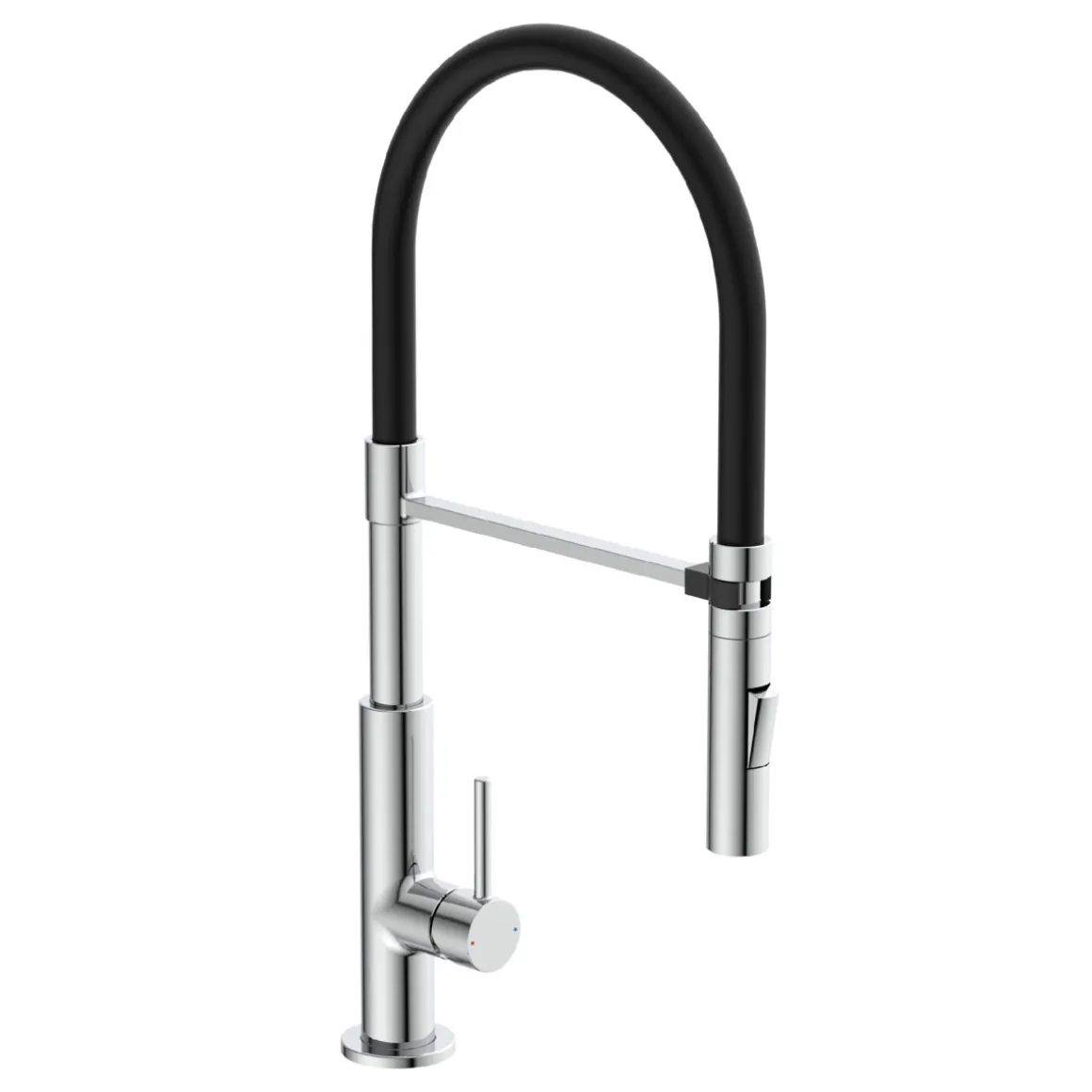 Schütte Küchenarmatur mit ausziehbarer Brause 79180 Stilo chrom schwarz