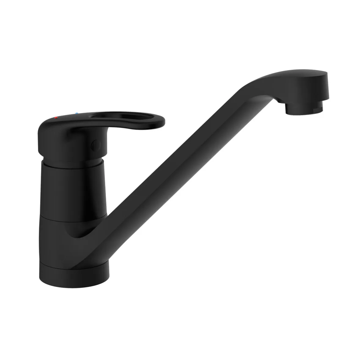 Schütte schwenkbare Design Küchenarmatur Grande schwarz matt