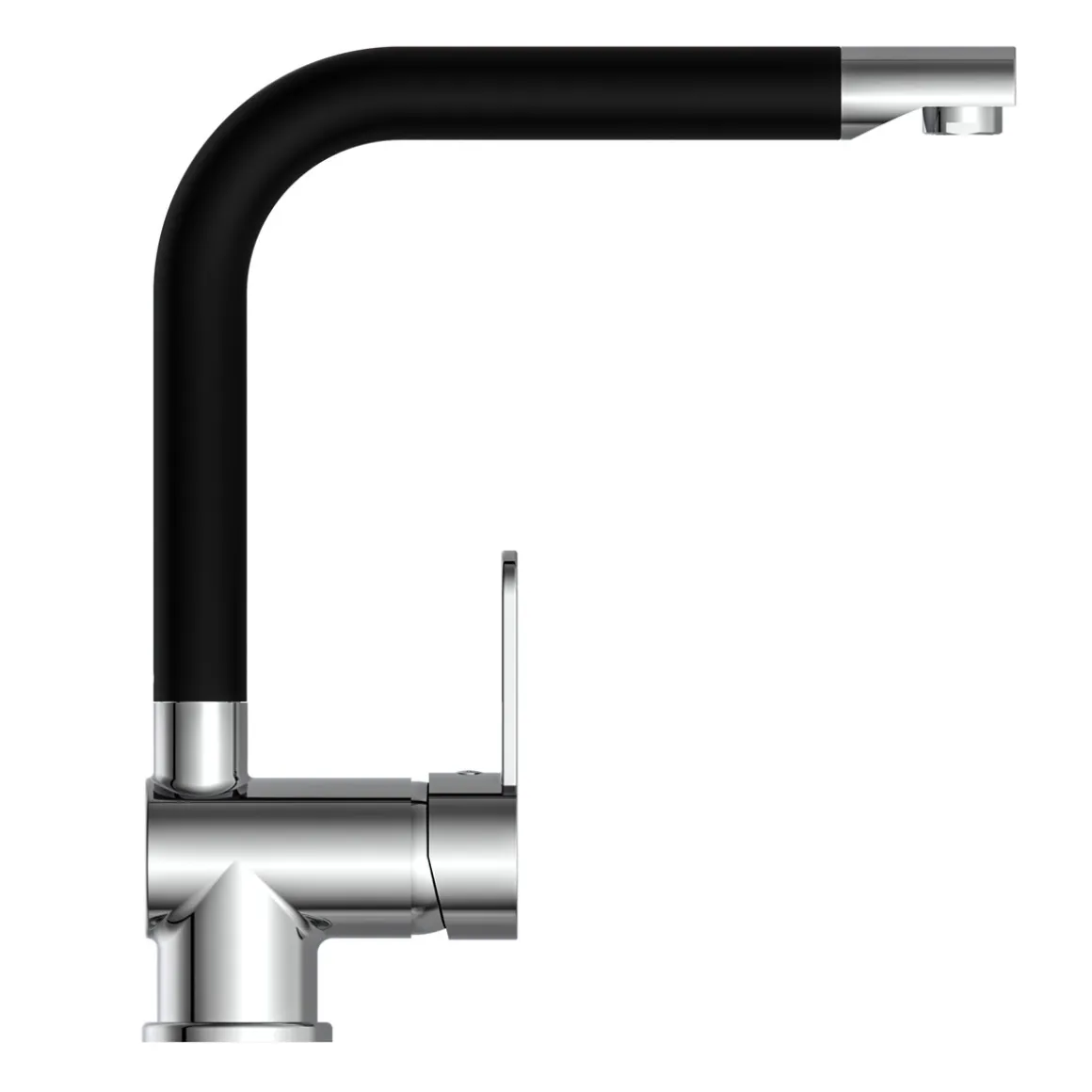 Schütte Schwenkbare Küchenarmatur Rio chrom schwarz matt