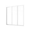 Schulte Badewannenfaltwand Alu Natur 121 x 127 x 121 cm ESG hell klar