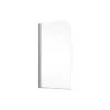 Schulte Badewannenfaltwand Komfort 140 x 80 cm Echtglas grau