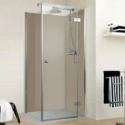Schulte Duschrückwand Decodesign-Set über Eck 900 x 2100 mm taupe