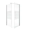 Schulte Eckdusche mit Drehtür Alexa Style 2.0 Alu Natur ESG chromfarben 90 x 90 cm