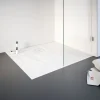 Schulte Eck-Duschwanne Rechteck Steinstruktur 100 x 4 x 90 cm alpinweiß