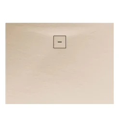 Schulte Eck-Duschwanne Rechteck Steinstruktur 140 x 4 x 90 cm sandfarben