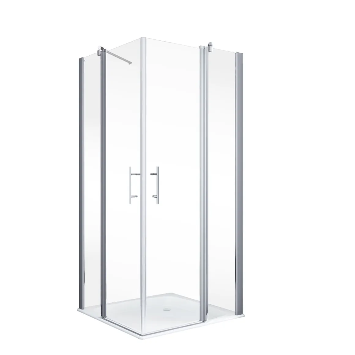 Schulte Eckeinstieg Alexa Style 2.0 inkl Duschwanne 90 x 90 cm