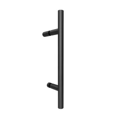 Schulte Eckeinstieg mit Drehtür BlackStyle mattschwarz BxH 100 x 192 cm