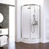 Schulte Set Kristall Trend Runddusche inkl Duschwanne 185 x 90 x 90 cm