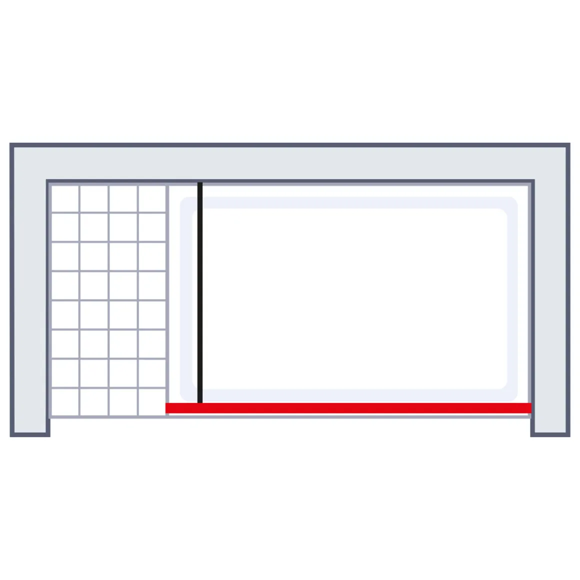 Schulte Walk In Duschwand MasterClass M6 Chromoptik ESG Fixil 70 cm fixil 500 klar hell