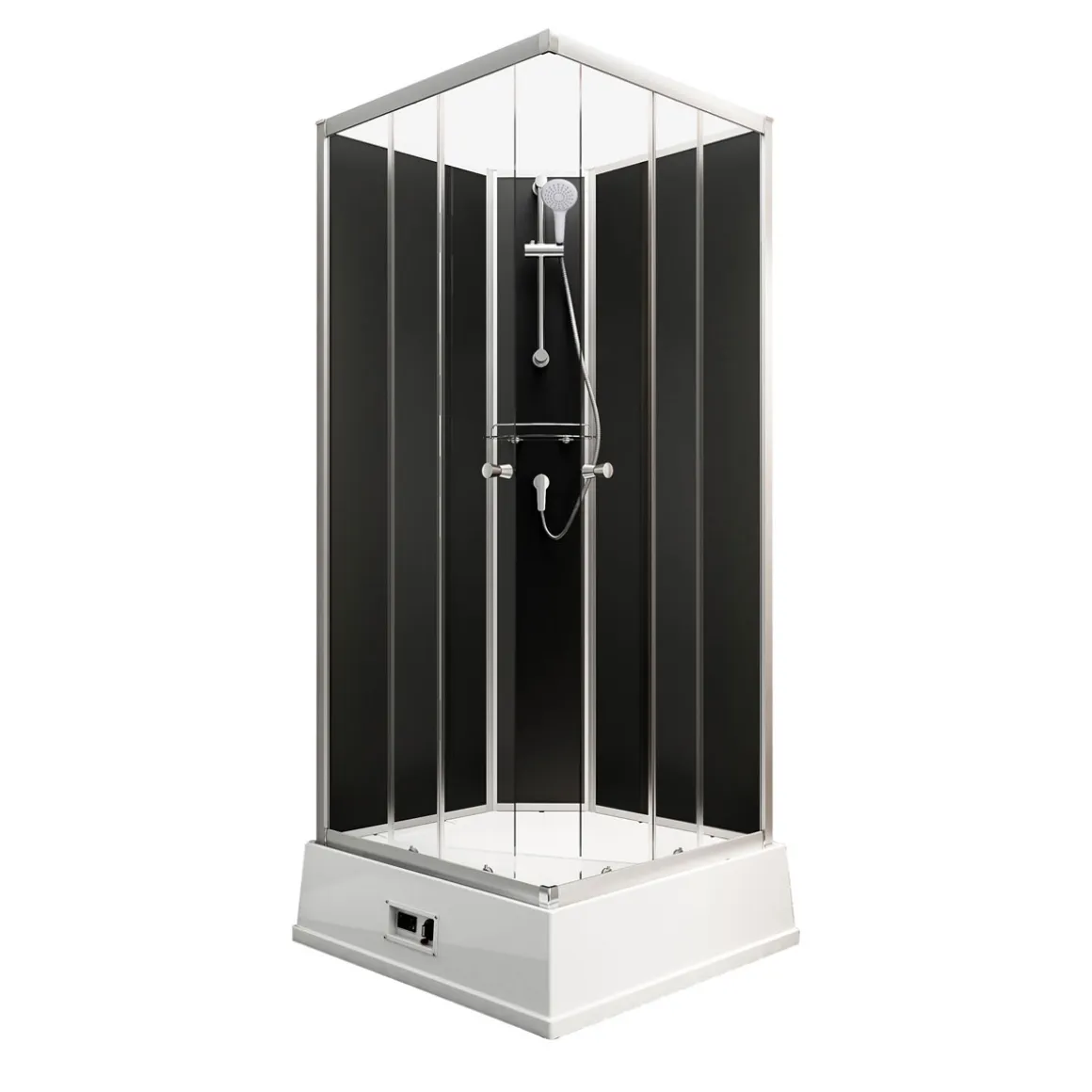 Schulte Wellnesskabine Korfu II Boiler und Pumpe schwarz
