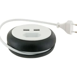 Schwaiger Euroverlängerung mit 2 x USB Anschluss weiß