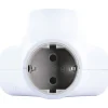 Schwaiger Steckdosenwürfel 3-fach mit 2-fach USB