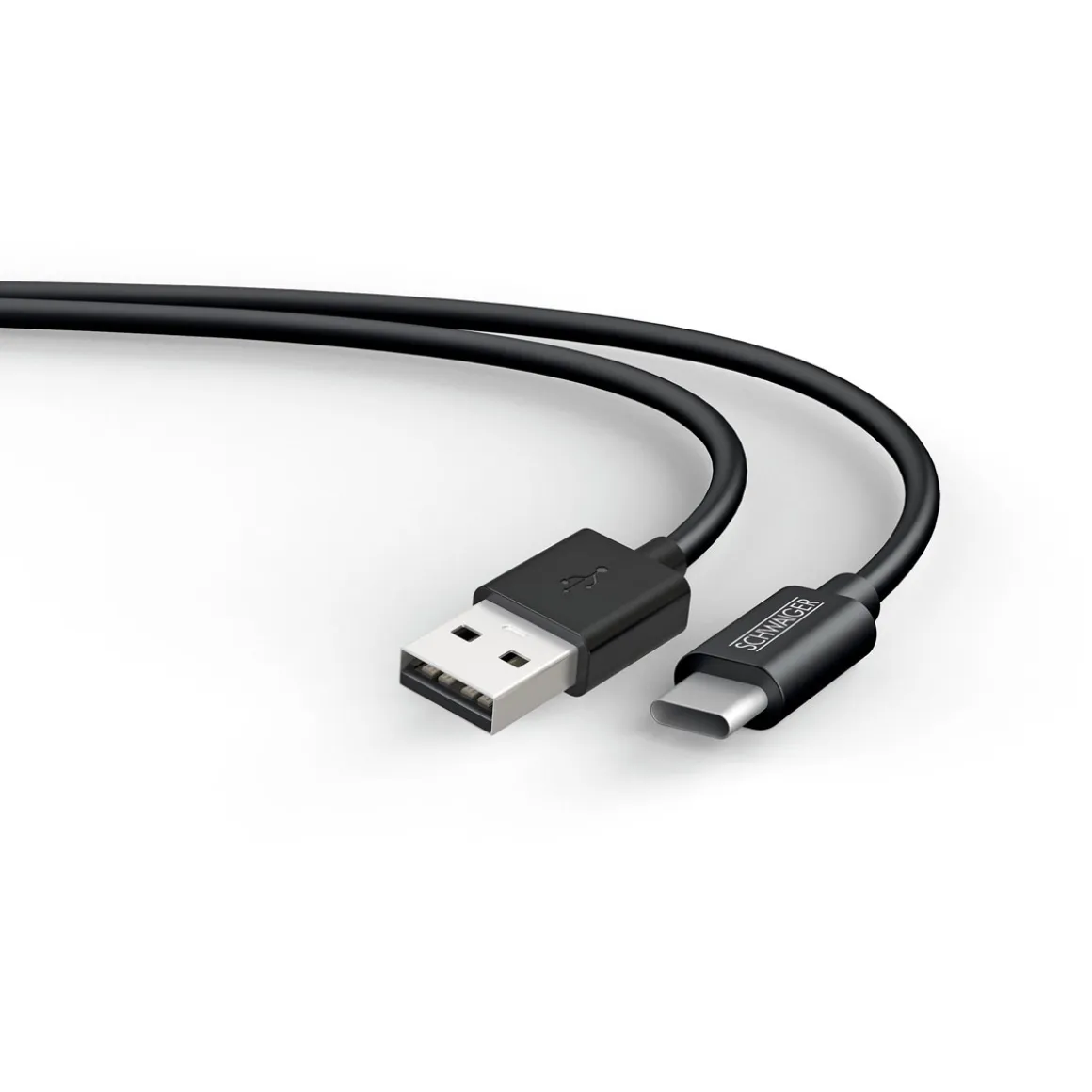 Schwaiger Sync und Ladekabel Typ C auf A 2 m