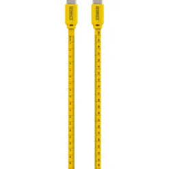 Schwaiger Sync und Ladekabel Typ C mit Maßband 1,2 m