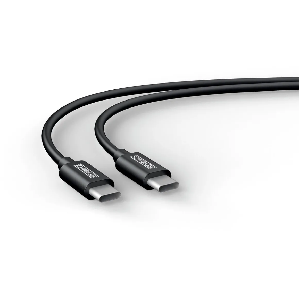 Schwaiger Sync und Ladekabel Typ C 0,5 m schwarz