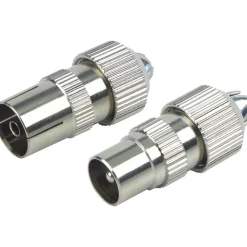Schwaiger High-Quality IEC-Koax-Stecker/Buchse-Set