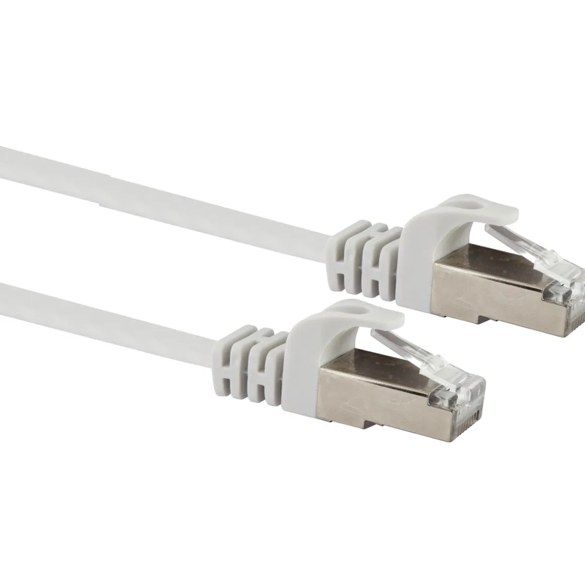 Schwaiger Ntzwerk-Flachkabel CAT6,3m weiß