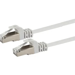 Schwaiger Ntzwerk-Flachkabel CAT6,5m weiß