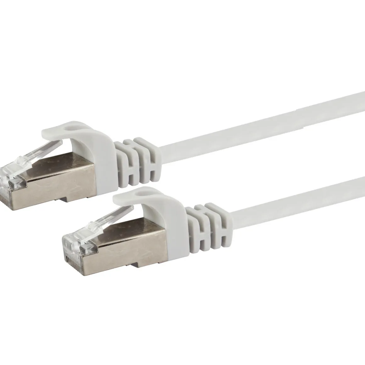 Schwaiger Ntzwerk-Flachkabel CAT6,5m weiß