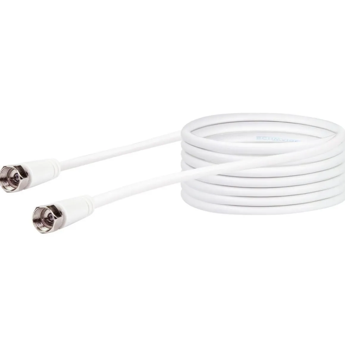 Schwaiger SAT-Antennenkabel 90 dB 10 m weiß mit F-Stecker und F-Stecker