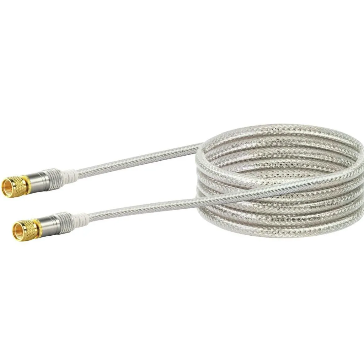 Schwaiger SAT-Antennenkabel 110 dB 1,5 m transparent-white