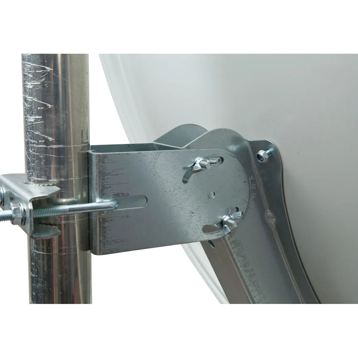 Schwaiger Satellitenschüssel Alu-Line mit Logo 80 cm Aluminium hellgrau